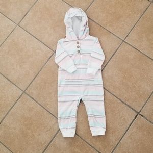 Little Girls Hooded Footless Onesie